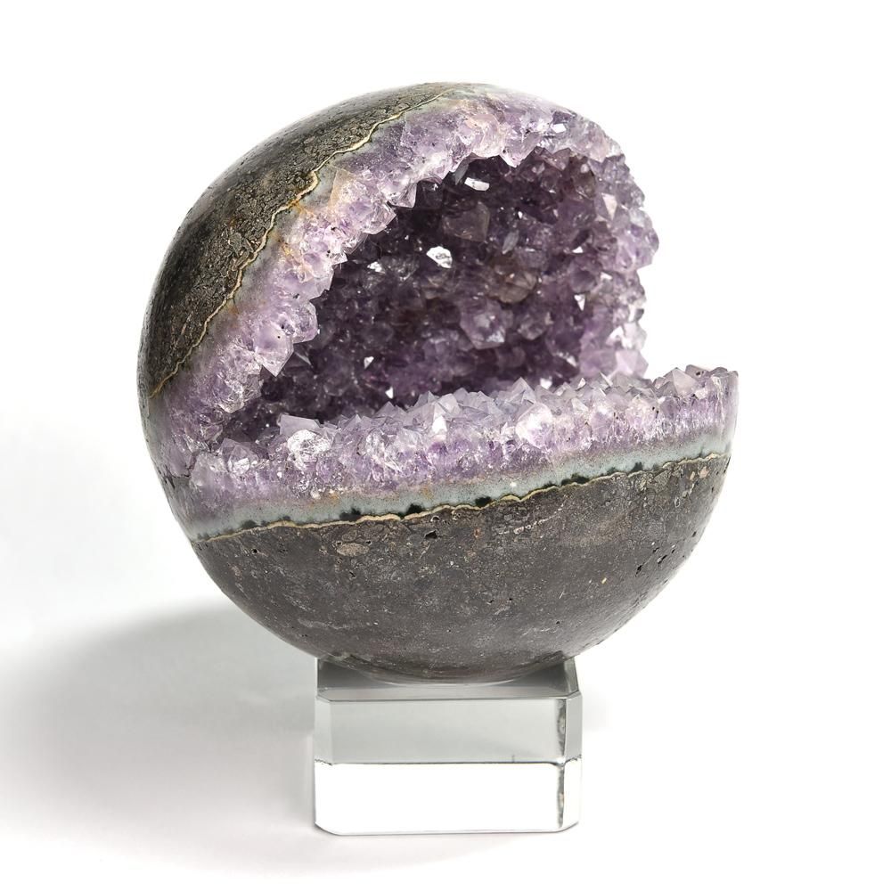 ブラジル産 アメジスト 笑口 丸玉 90mm #PL121 - プレミアム天然石専門