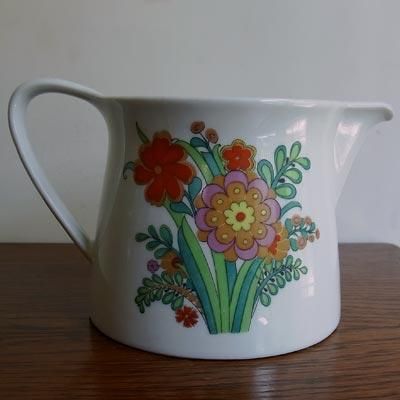 フラワー柄 陶器ピッチャー｜アンティーク雑貨｜CHELSEA