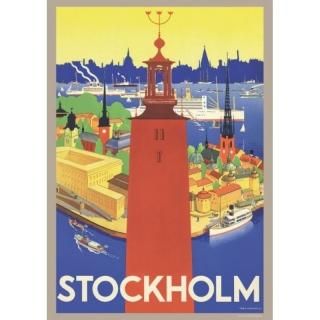 A4アートポスター】ストックホルム700周年 / COME TO SWEDEN(カムトゥ