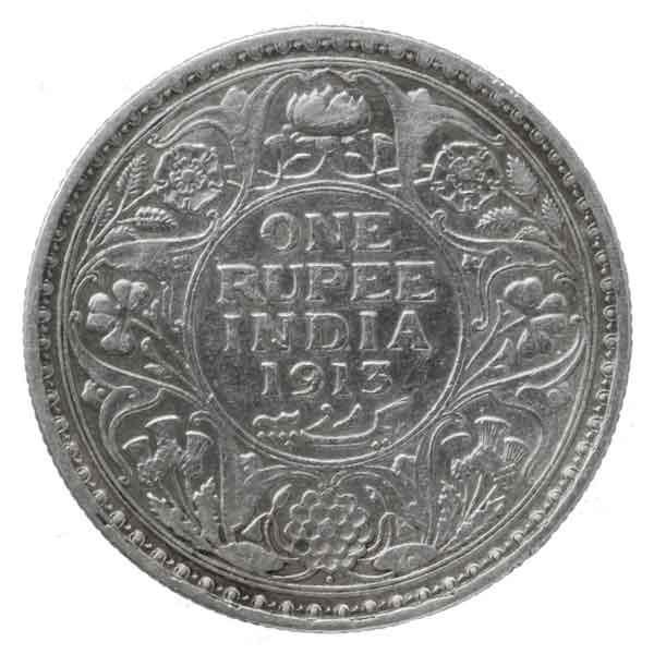 イギリス領インドジョージ5世1ルピー銀貨|コレクターズショップ