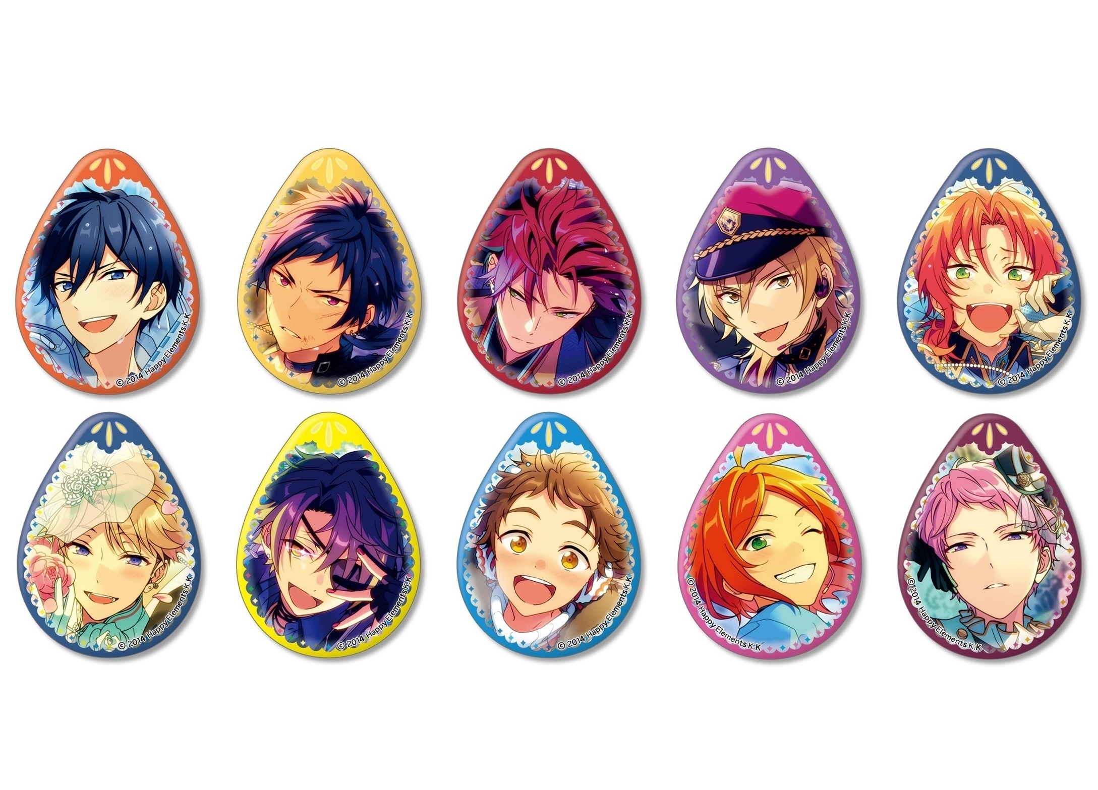 あんさんぶるスターズ！』ペタル（花びら）型の缶バッジ第四弾が登場