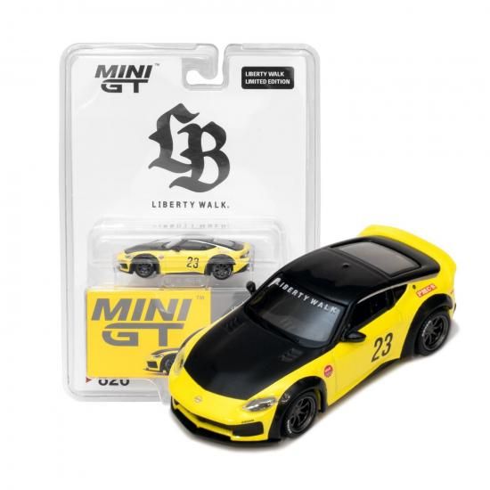 MINI GT 1/64 Nissan Z LB☆NATION WORKS Ikazuchi Yellow-ミニカー