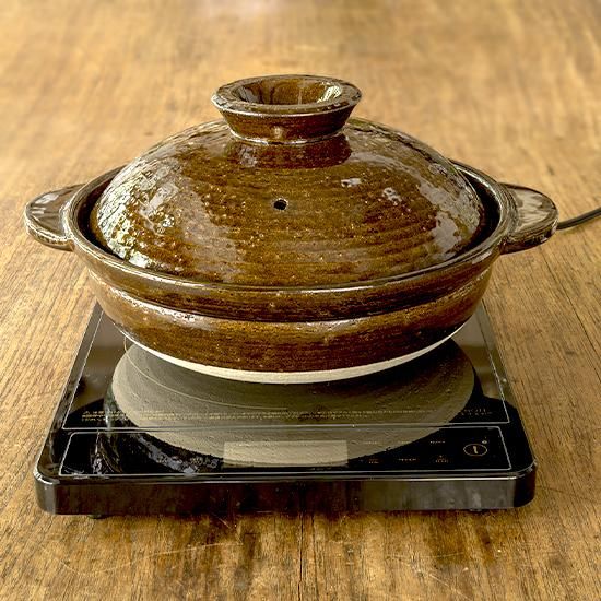 IH対応土鍋 アメ釉 - 伊賀焼窯元 長谷園 公式通販