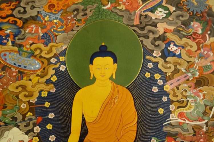仏画 タンカ 釈迦如来 仏像 仏教美術｜大阪の仏画販売｜多羅堂