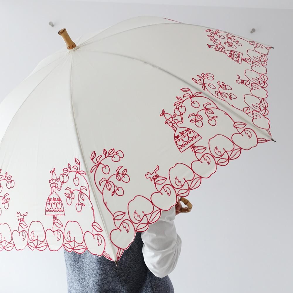 刺繍パラソル りんご姫（日傘） - Atsuko Matano 公式オンラインショップ