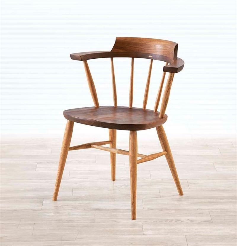 高山ウッドワークス SC3K captain chair／ウォールナット＋オーク