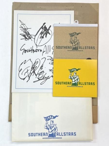 サザンオールスターズ プリント・サイン入り色紙 1986年 カレンダー