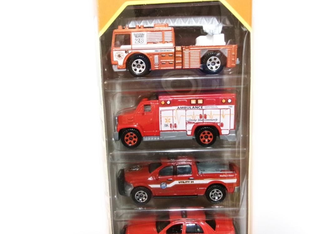 マッチボックス 消防車メタルダイキャスト ミニカー 5点入りセット