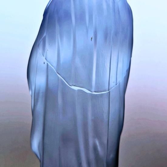 オールドバカラ 美しい聖母マリアの置物【19世紀前半】フィギュリン