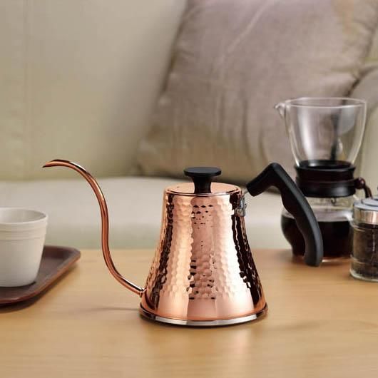 食楽工房】(IH対応)銅製鎚目コーヒーサーバーケトル | 熱伝導性と使い