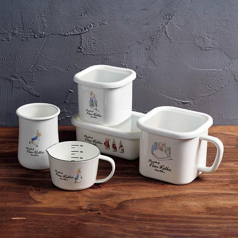 ピーターラビット】ホーローキューブストッカー・S | ピーターラビット