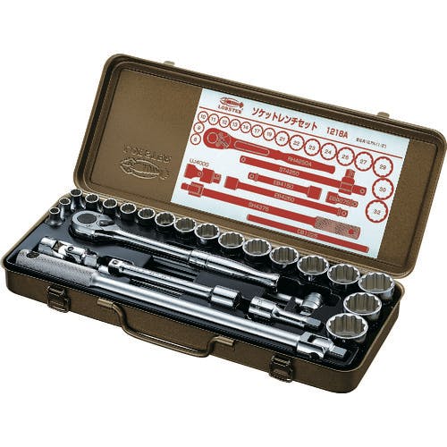 CAINZ-DASH】ロブテックス ソケットレンチセット 差込角12．7mm