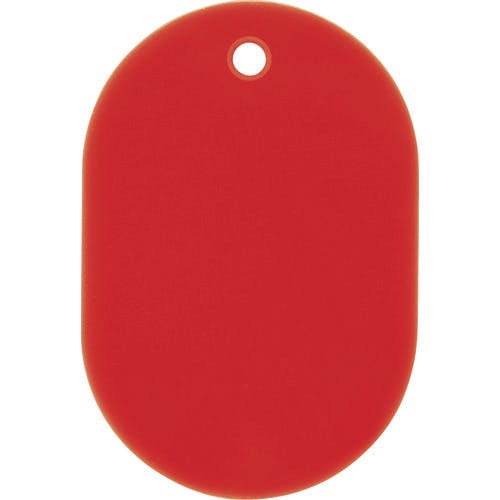 CAINZ-DASH】オープン工業 荷札 番号札 小 無地 赤 （25枚入） BF-41