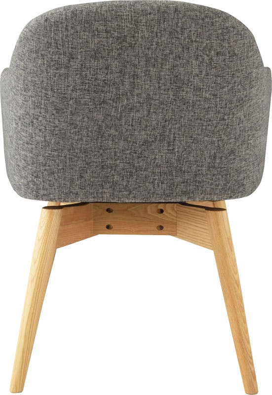 東谷 Room Essence カラメリ 回転式チェア グレー Size：50×55×73