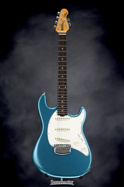 Ernie Ball Music Man Cutlass - Vintage Turquoise - Music Boulevard