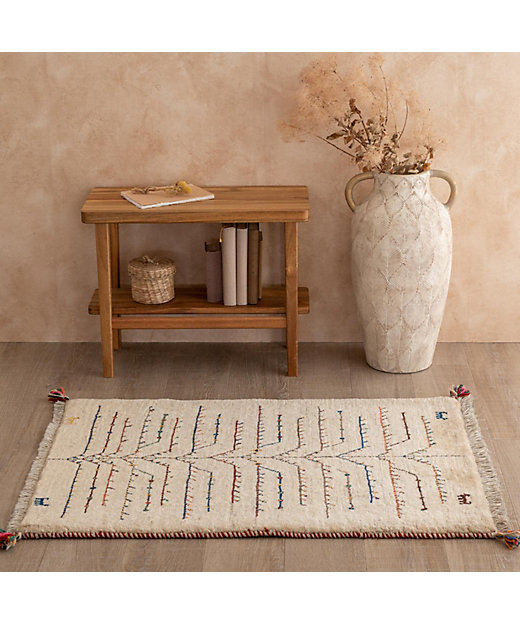 ☆ペルシャ手織りリーズバフトギャッベ 玄関マットMサイズ 5 | 三越