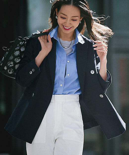 セットアップ対応】スラブツイードストレッチ ジャケット