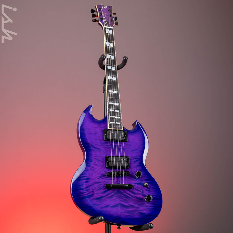 ESP USA Viper Quilted Maple Purple Sunburst – Ish Guitars