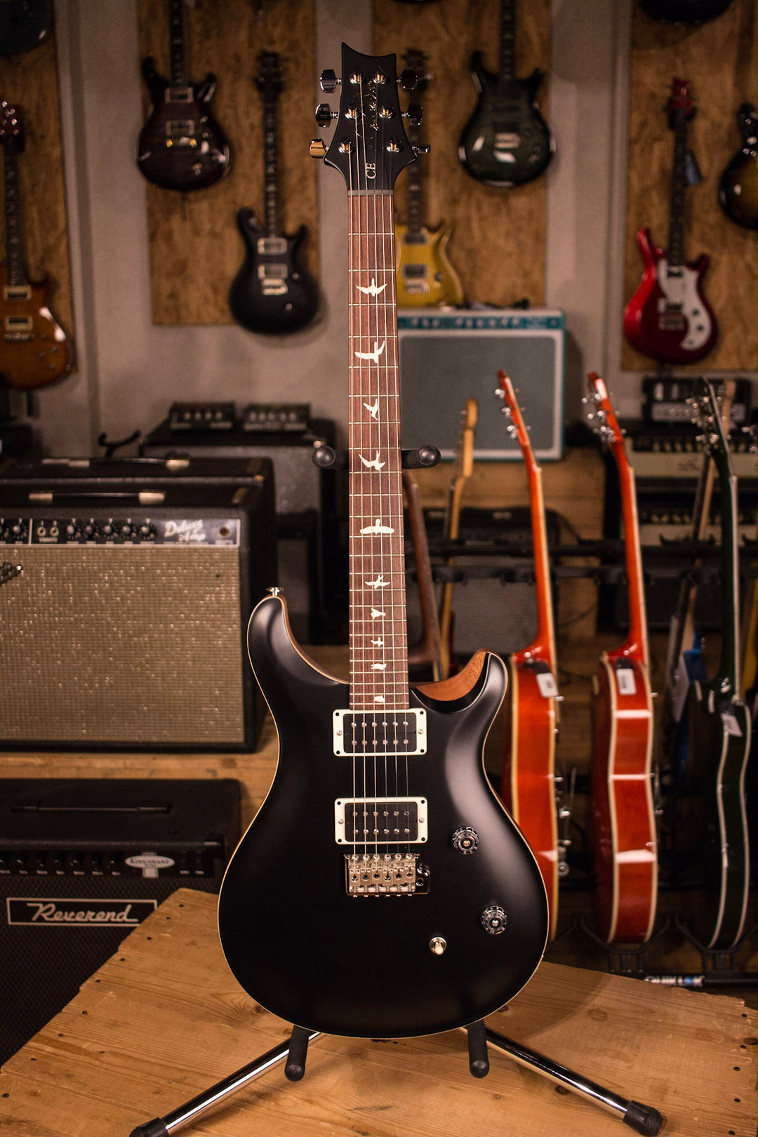 PRS Paul Reed Smith CE24 CUSTOM Color Matte Black Top and Neck