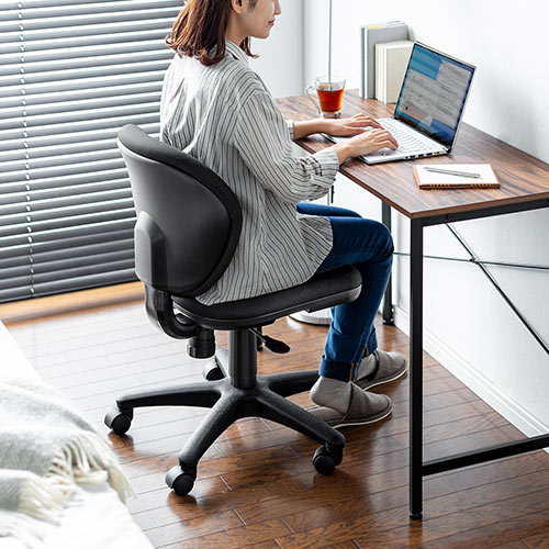 オフィスチェア スタンダードモデル ロッキング機能付き ブラック 100