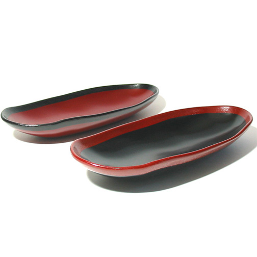 もてなし盛鉢 大 渕錆 中鉢 FC27-7/8 漆器の井助