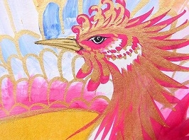 あいはら友子 日本画「赤富士に鳳凰(黄金の川)」】絵画の買取実績一覧