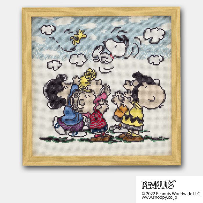 クロスステッチフレーム＜スヌーピーのハロウィン＞ | リバティ 生地