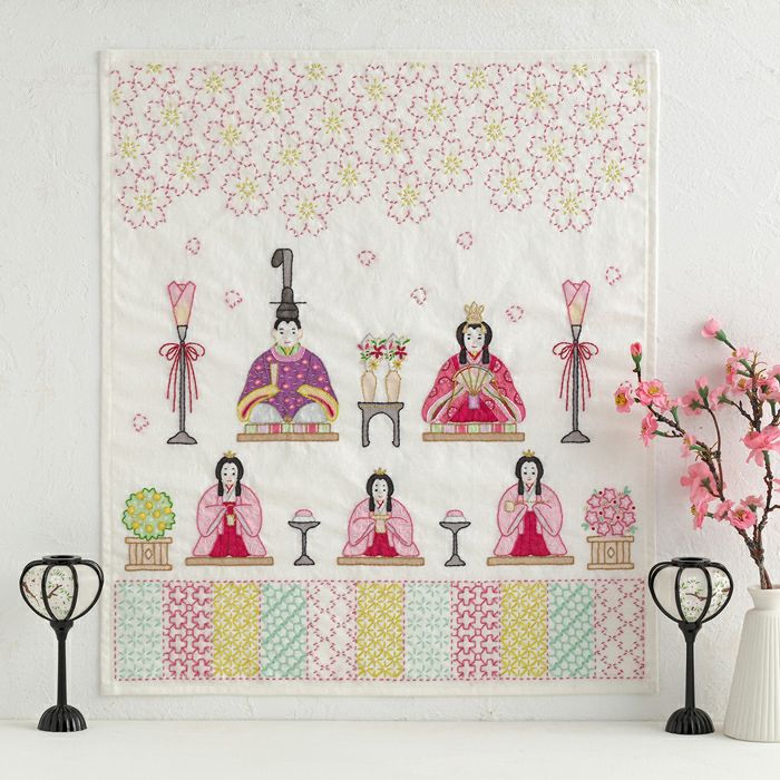 刺し子のテーブルセンター＜伝統柄＞ | リバティ 生地、編み物、刺繍