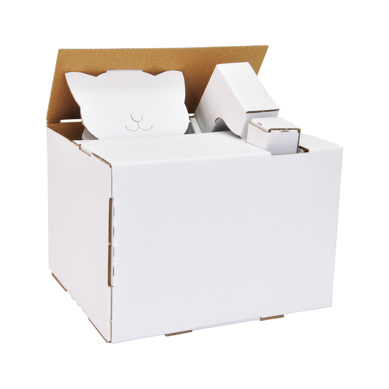 ダンボール工作キット 猫の貯金箱|THM-SH6656A|商品カタログ