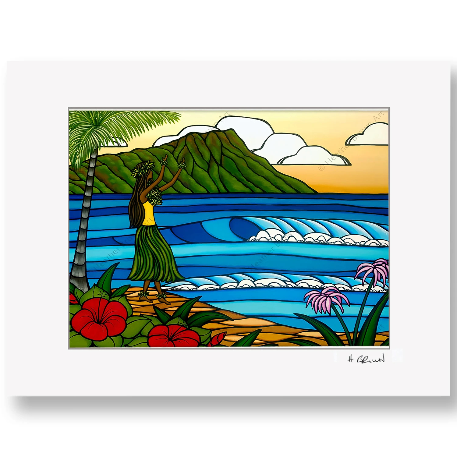 ヘザーブラウン【Hula】ジクレー フラガール ハワイ 【公式通販】