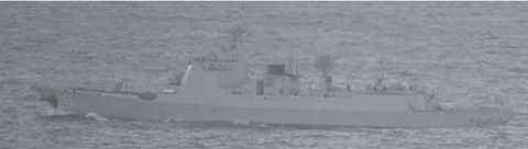 中国海軍艦艇計3隻が宮古島の南海域を航行（11月4日、クズネツォフ級