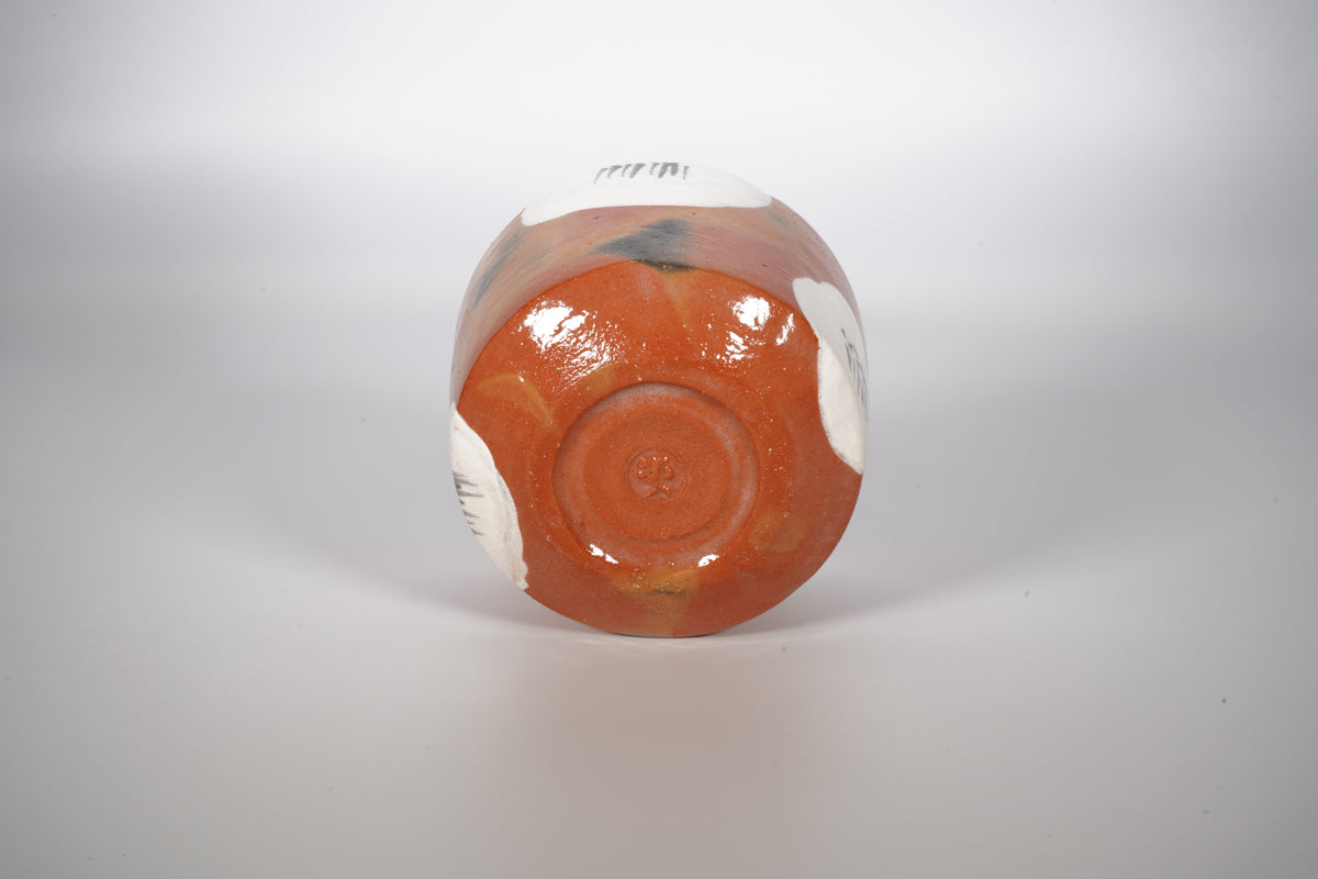 赤楽 乾山写椿 向付