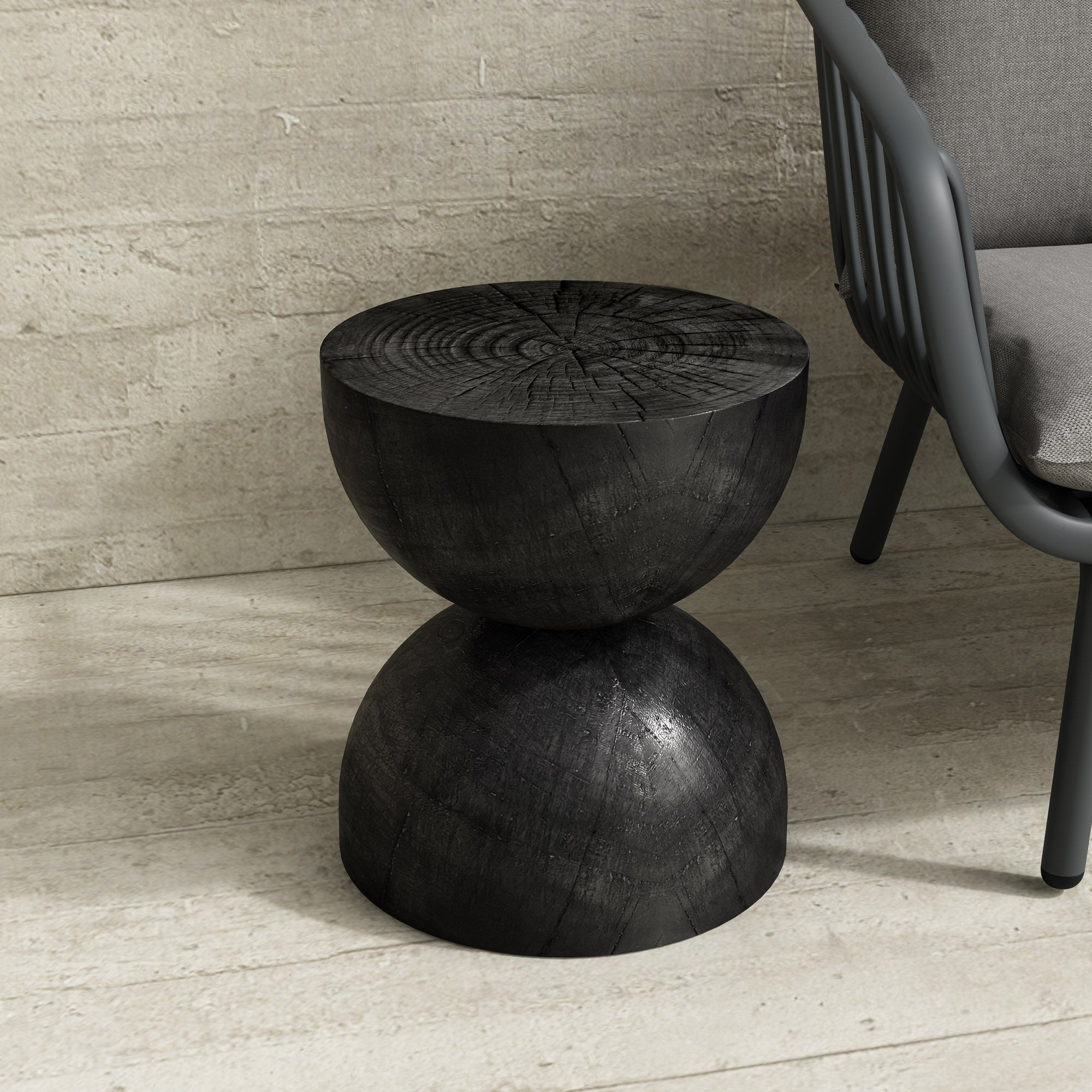 Alina Side Table - Dark Brown