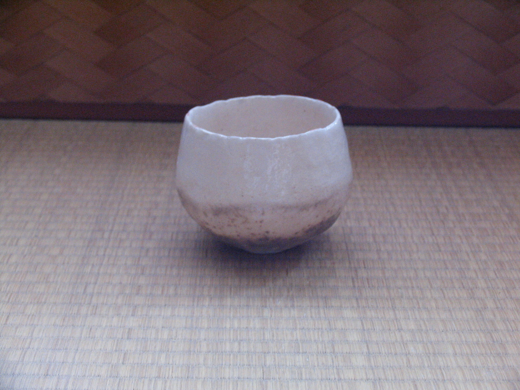杉本貞光作品 白楽茶碗 Sadamitsu Sugimoto's work White raku chawan