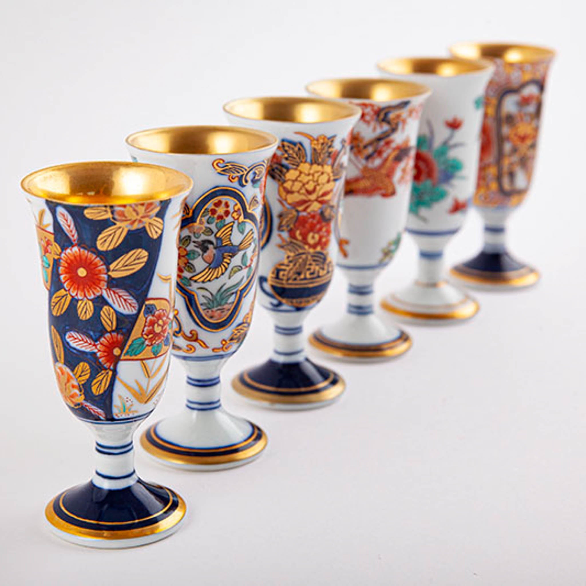 有田焼 | ワインカップ 6本セット 小 | 古伊万里柄 | 賞美堂