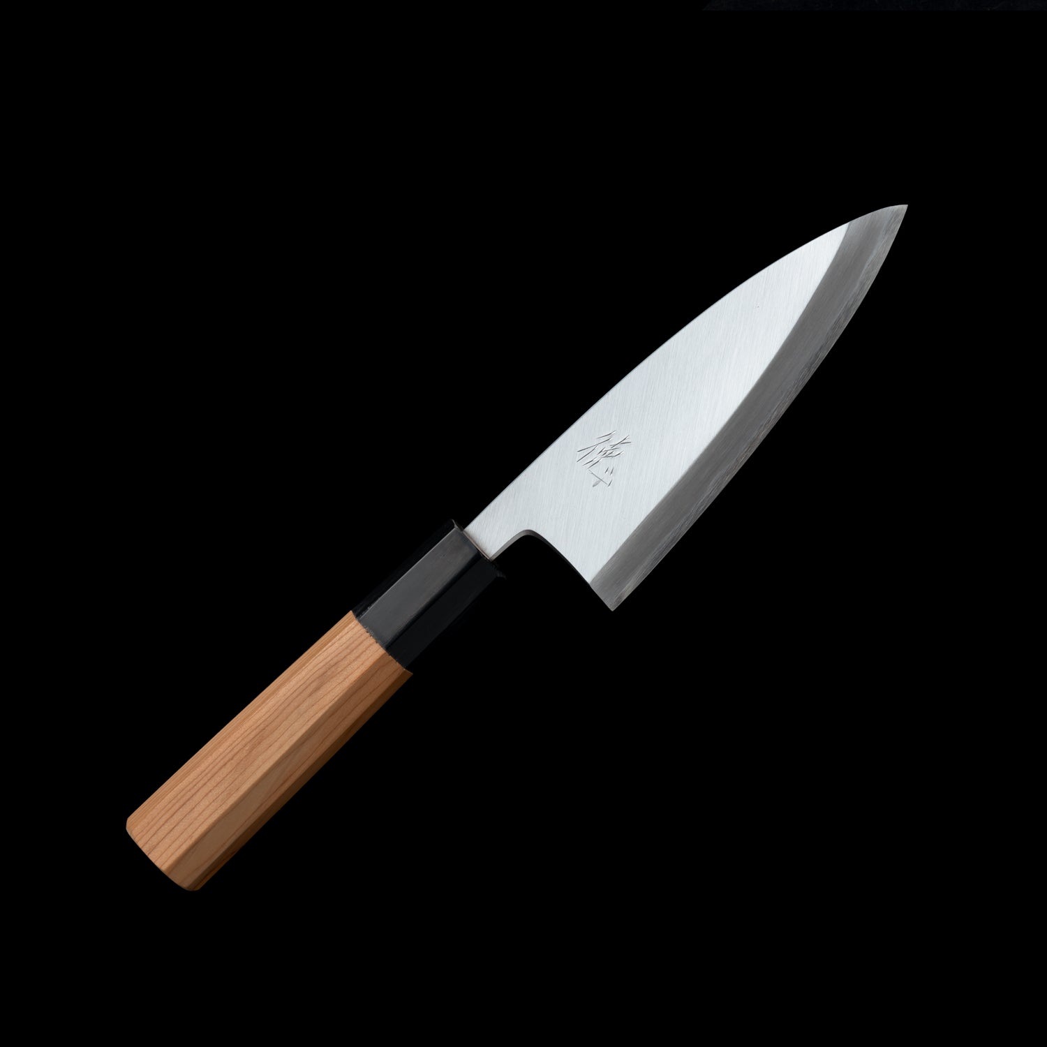 包丁の堺徳｜アジ切 堺打刃物 白二鋼 一位八角