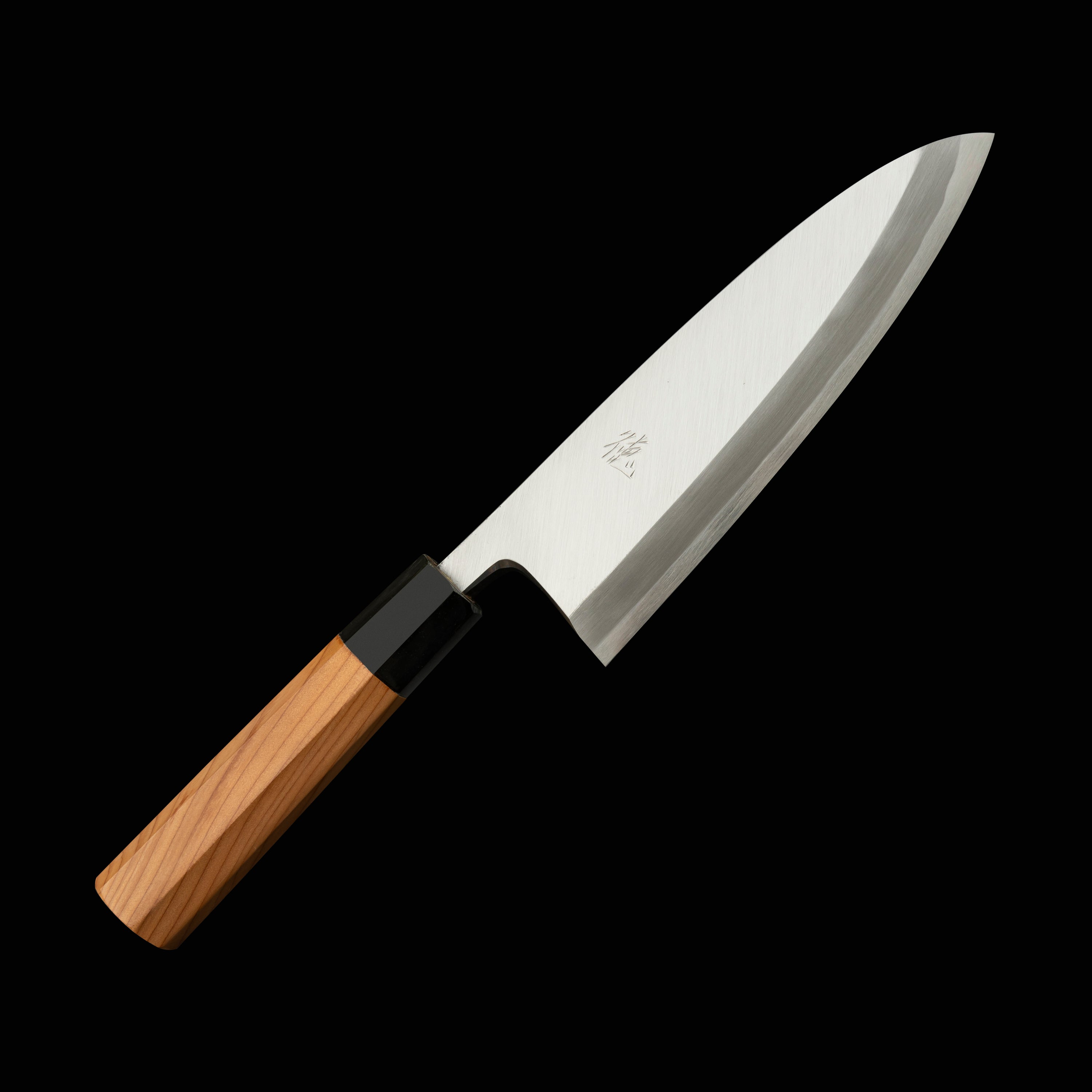 包丁の堺徳｜出刃包丁 堺打刃物 白二鋼 一位八角柄