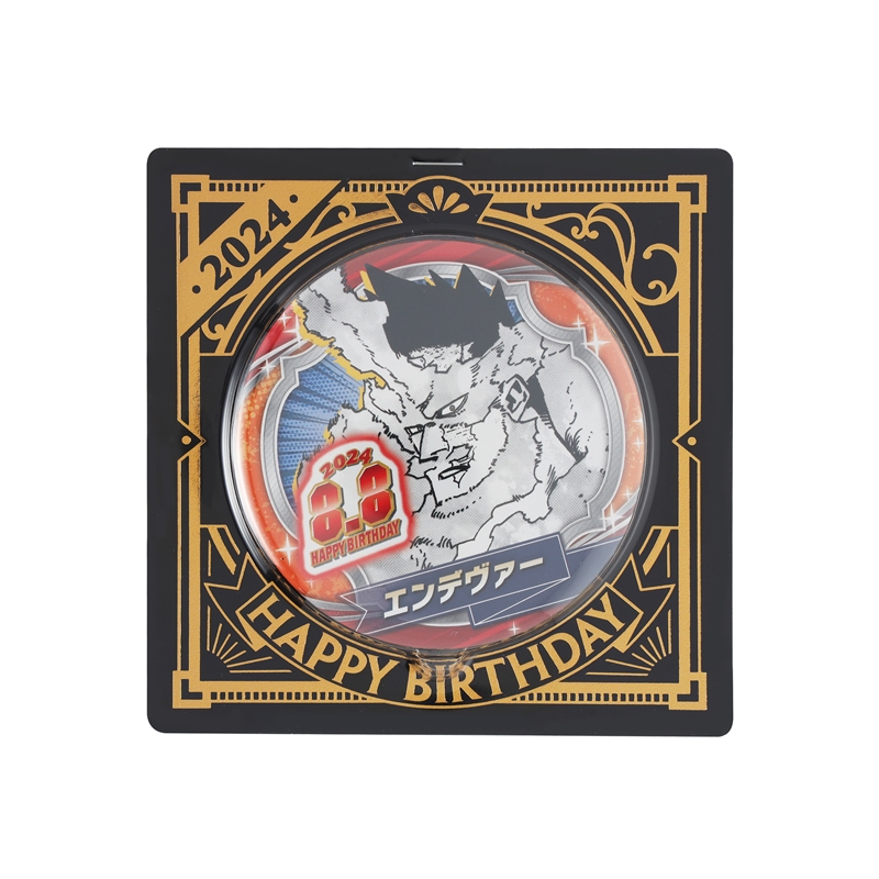 僕のヒーローアカデミア』バースデイ缶バッジ エンデヴァー BD3