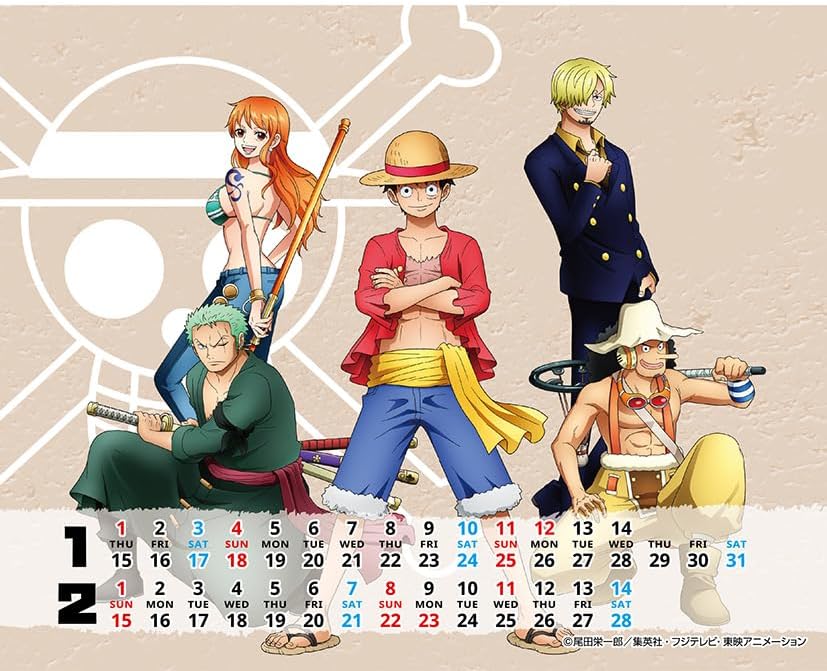 One Piece - 2026 Calendar (3 Types) – JumpIchiban