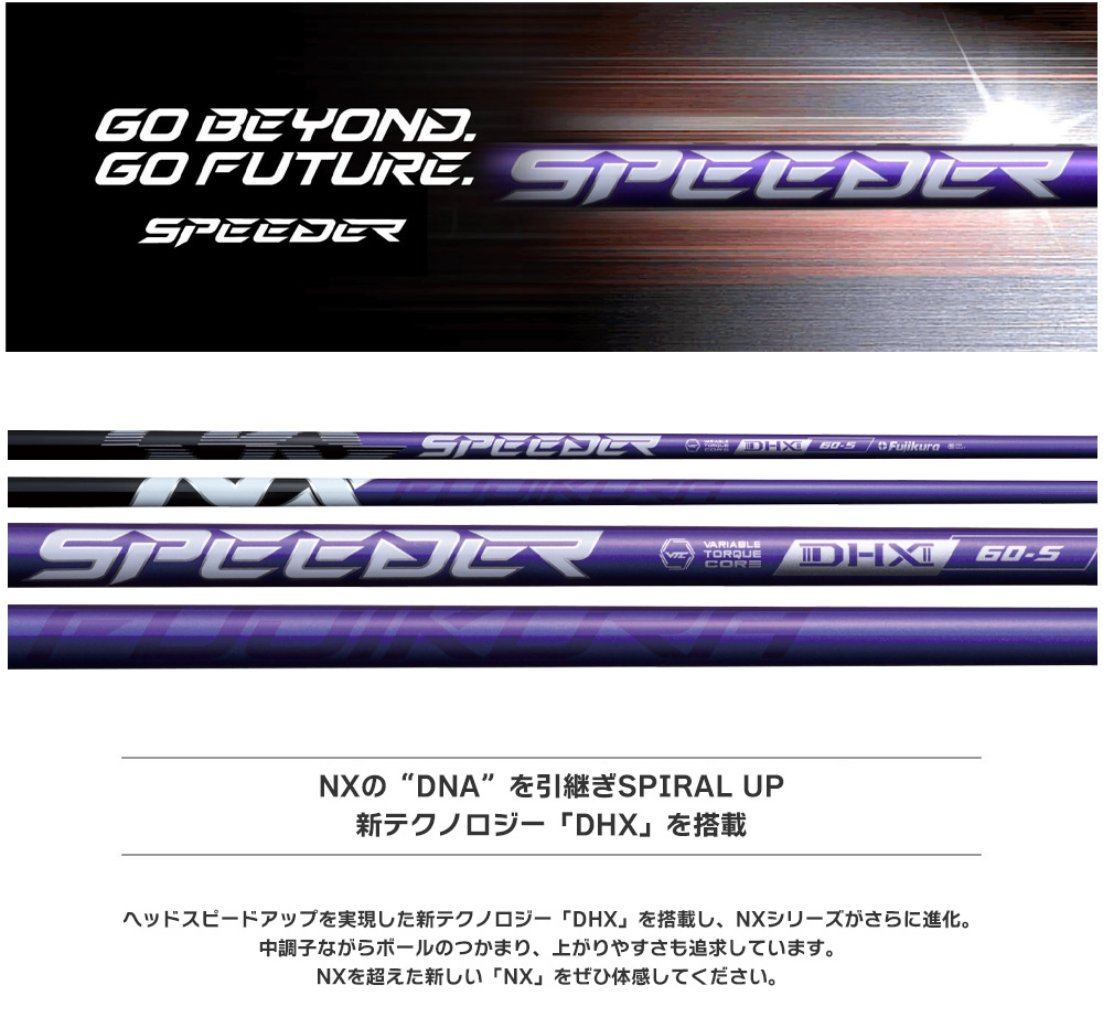 スリクソン スリーブ付きシャフト 2024 フジクラ SPEEDER NX VIOLET