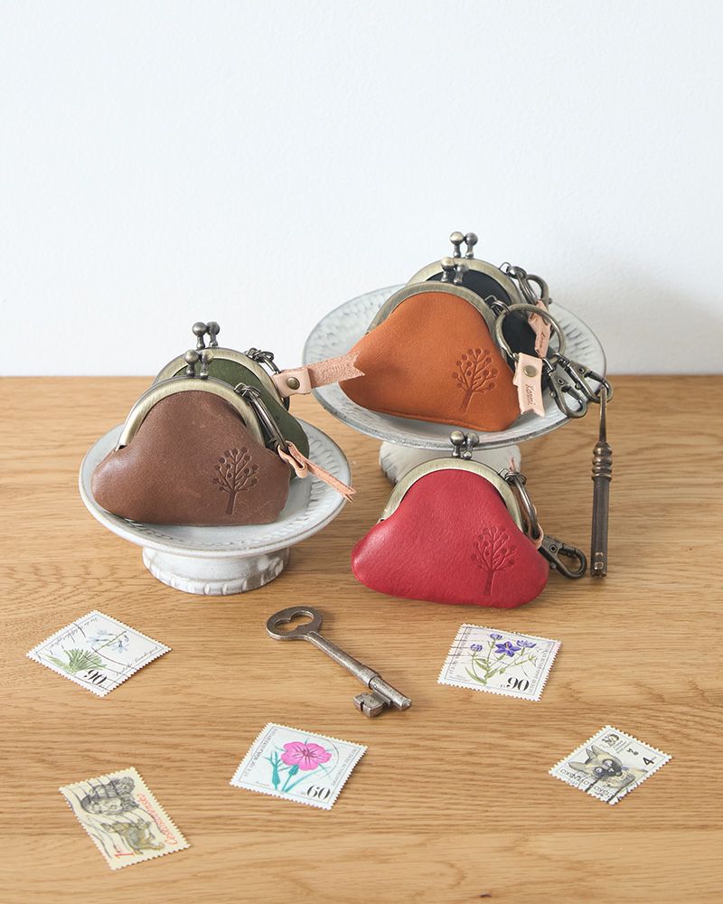 小さなお財布「ドロップツリー こがま口 キーリング」 | Kanmi（カンミ