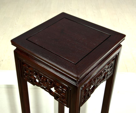 花台: 花梨 角高卓(中国製) no.8804 / 唐木家具OSAKA