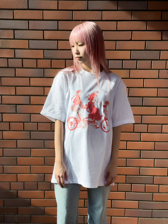 VINYLグラフィックTシャツ2024春/ 須藤はる奈 （白）