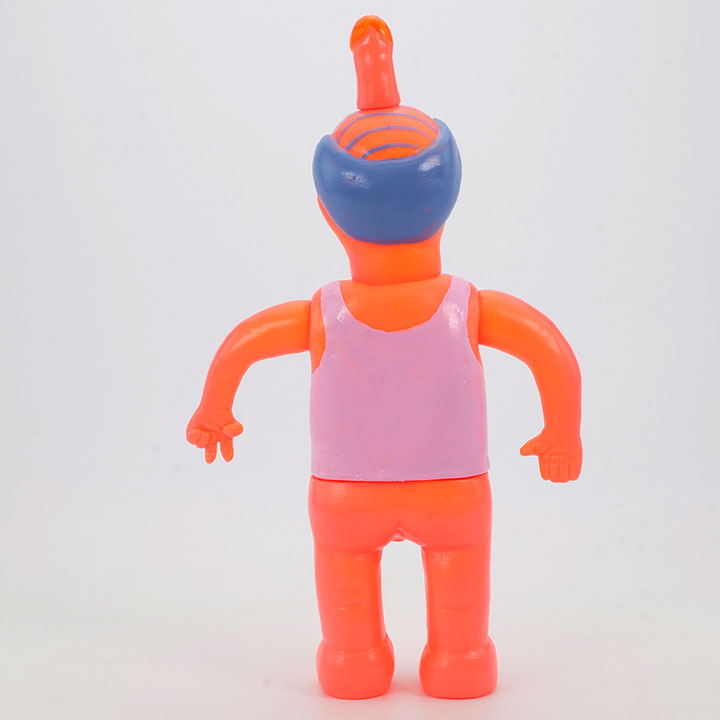 カスタムソフビ〉目マラサトシ / オレンジ / デハラユキノリ