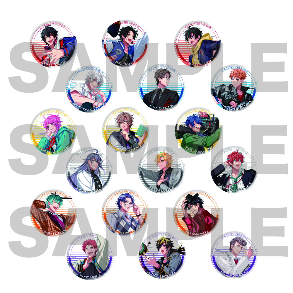 ヒプノシスマイク ヒプマイ ヒプムビ 缶バッジ シブヤ 有栖川帝統 8個 ヒプノシスマイク -Division Rap Battle- リリック缶バッジ