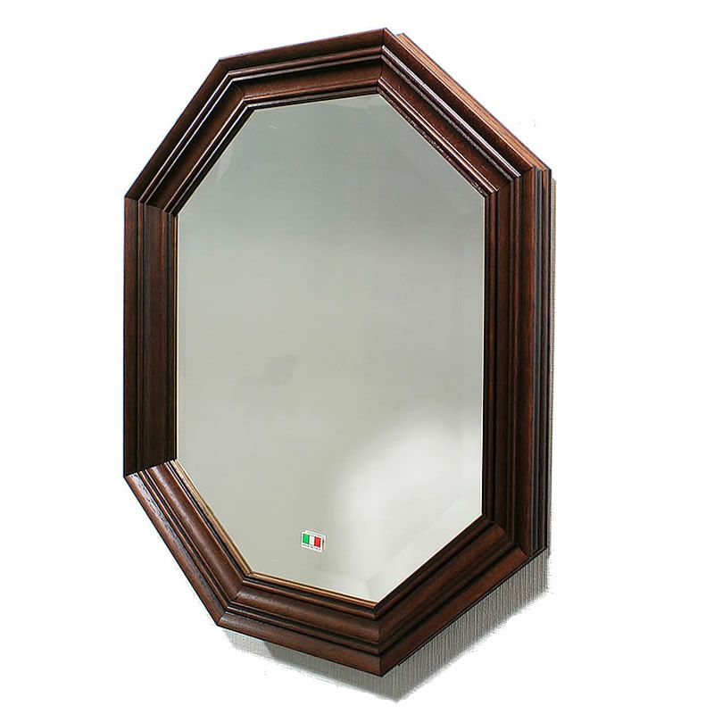 ベストセラー」 イタリア製 八角ミラー 壁掛け アンティーク風 開運 八