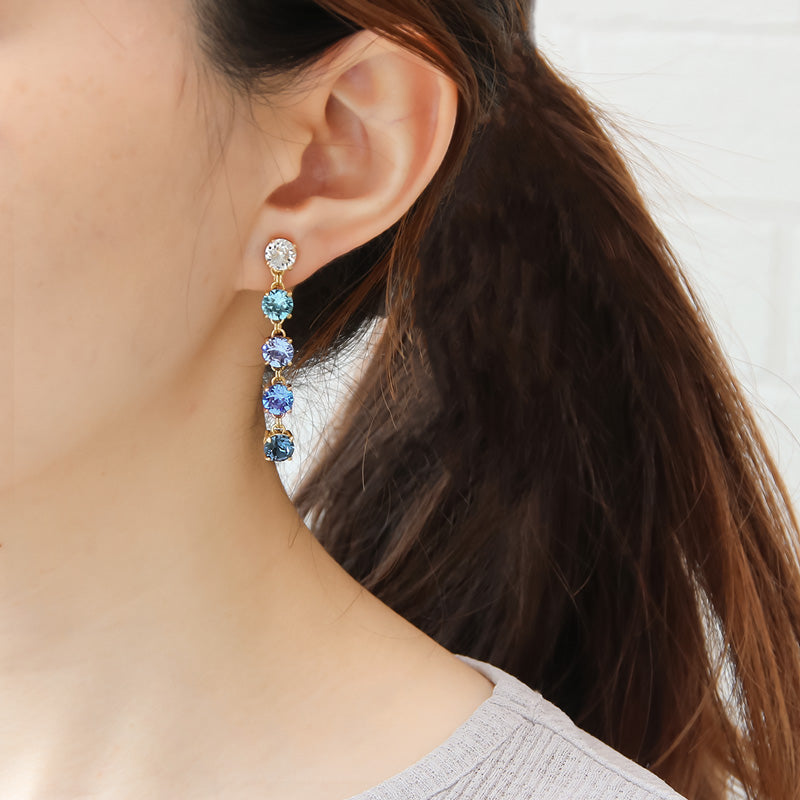 レシピNo.KR0991 貴和クリスタルのビジューレーンイヤーアクセサリー2