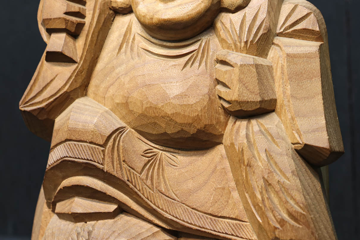 笑顔が魅力的な大きな木彫りの大黒様 DC3891 – 古福庵 [ KOFUKUAN