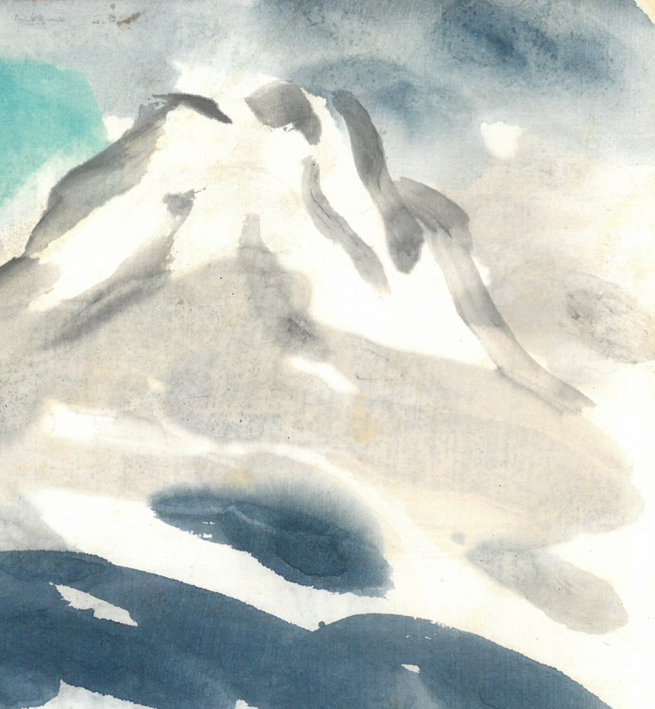 木田金次郎「羊蹄山」水彩画 絵画買取・販売の小竹美術