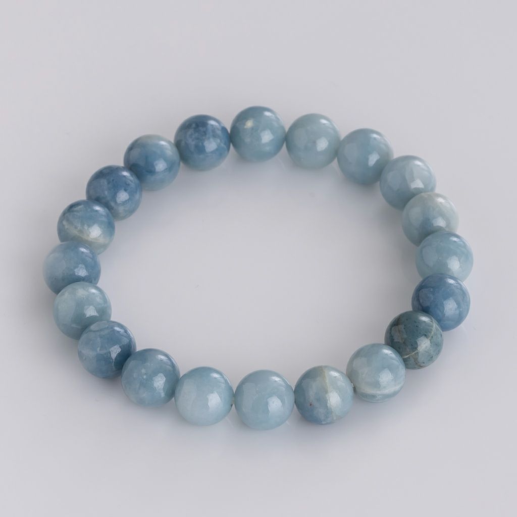 16cmサイズ・プレミアム・10mm玉・青色】（プレミアム青色ヒスイ